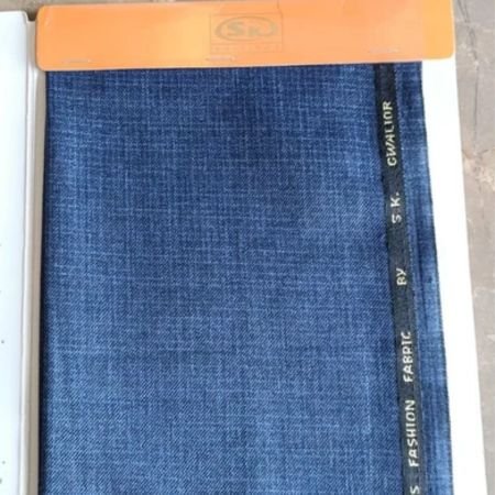 Blue Polyester Trouser Fabric In Bhilwara