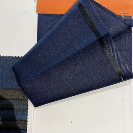 240GSM Blue Polyester Trouser Fabric In Rajasthan